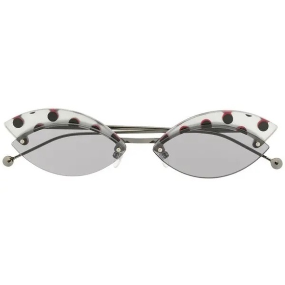 FENDI  Polka-Dot Cat Eye Sunglasses - Picture 1 of 4